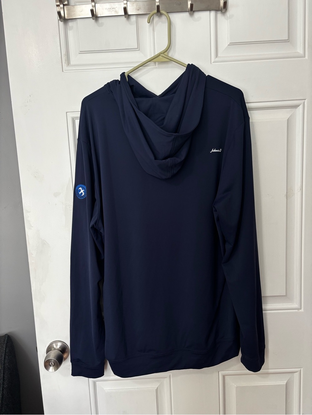 Johnnie-O motion hoodie navy large performance quonochontaug RI athletic tennis - Picture 3 of 9